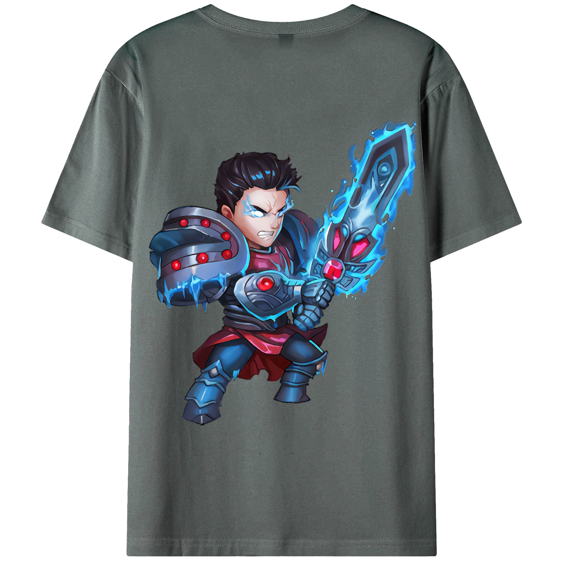 （画像用） リーグ・オブ・レジェンド League of Legends LOL 綿100％ メンズ半袖Tシャツ（バックプリント） 通気性
